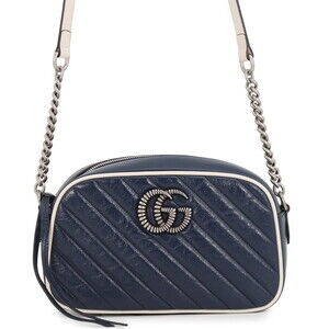Gucci Chain Shoulder Bag GG Marmont Quilted Small Leather 447632 GUCCI Handbag